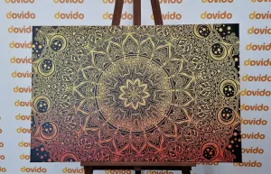 Obraz zlatá orientálna Mandala