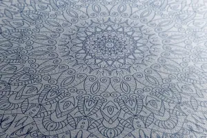 Obraz detailná ozdobná Mandala v modrej farbe