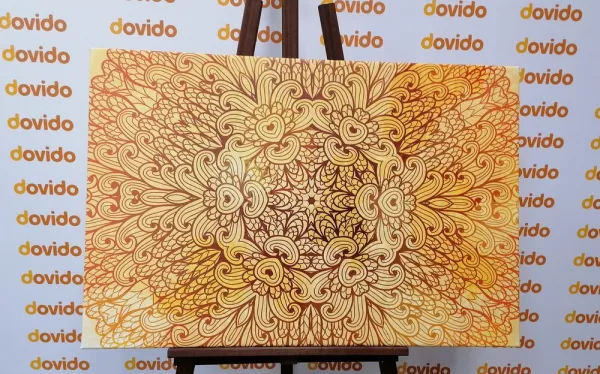 Obraz zlatá etnická Mandala