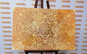 Obraz zlatá etnická Mandala