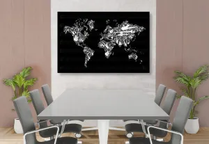 Obraz hudobná mapa sveta