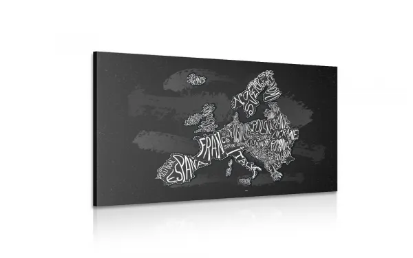 Obraz moderná mapa Európy
