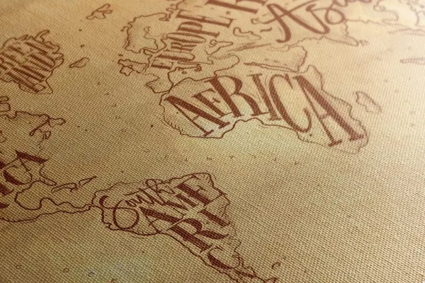 Obraz moderná mapa sveta na vintage podklade