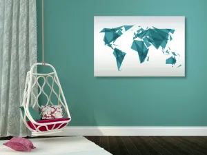 Obraz geometrická mapa sveta