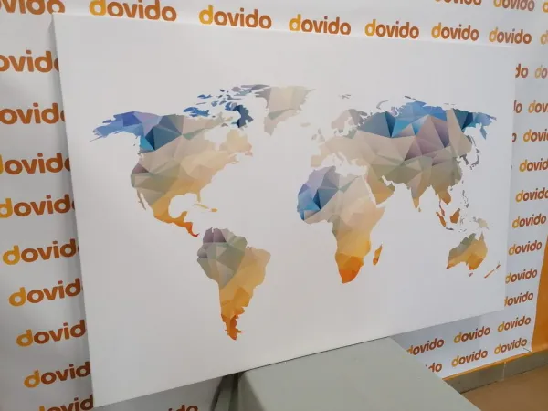 Obraz polygonálna mapa sveta