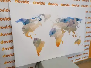 Obraz polygonálna mapa sveta