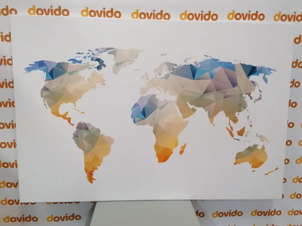 Obraz polygonálna mapa sveta