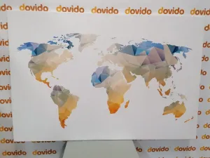 Obraz polygonálna mapa sveta