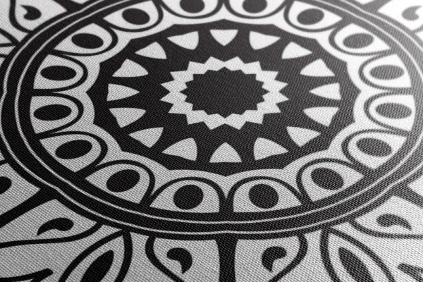Obraz čiernobiely ornament
