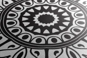 Obraz čiernobiely ornament