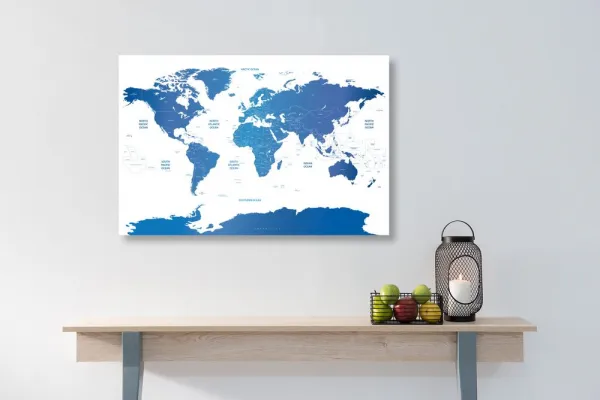Obraz mapa sveta s jednotlivými štátmi