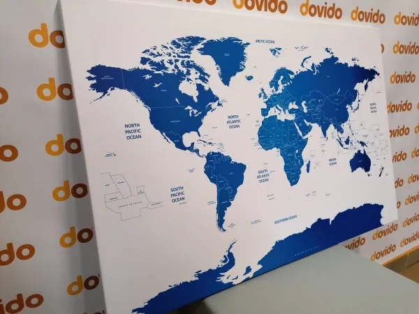 Obraz mapa sveta s jednotlivými štátmi