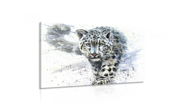 Obraz kreslený leopard