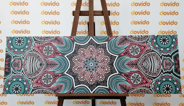 Obraz indická Mandala s kvetinovým vzorom