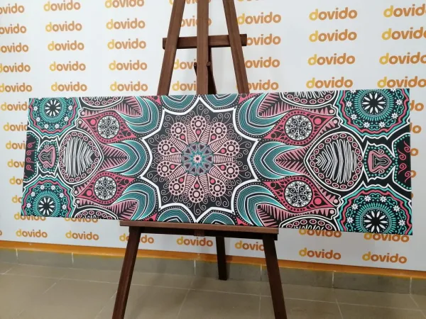 Obraz indická Mandala s kvetinovým vzorom