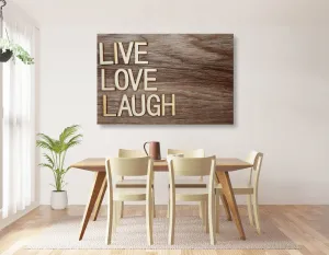 Obraz so slovami - Live Love Laugh
