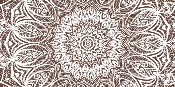 Obraz Mandala harmónie na hnedom pozadí