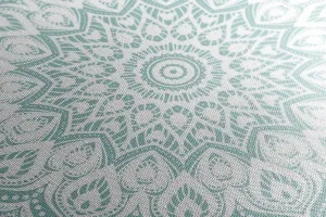 Obraz Mandala harmónie na modrom pozadí