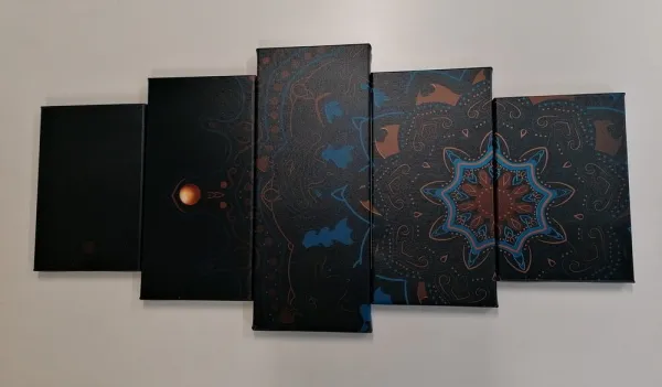 5-dielny obraz luxusná Mandala