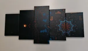 5-dielny obraz luxusná Mandala
