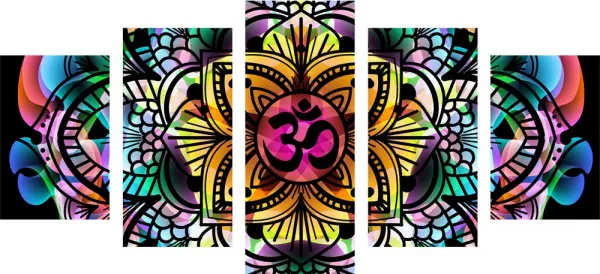 5-dielny obraz Mandala zdravia