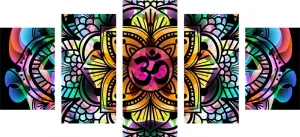 5-dielny obraz Mandala zdravia