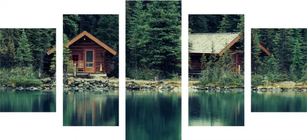 5-dielny obraz park Yoho v Kanade
