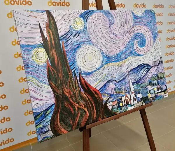 Obraz reprodukcia Hviezdna noc - Vincent van Gogh