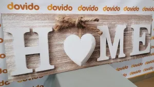 Obraz s nápisom Home vo vintage prevedení