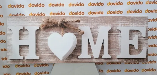Obraz s nápisom Home vo vintage prevedení