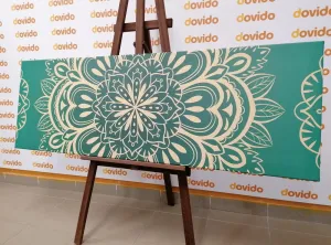 Obraz Mandala na tyrkysovom pozadí