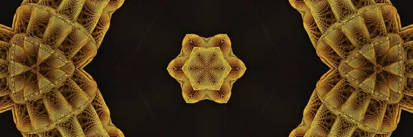 Obraz zaujímavá zlatá Mandala