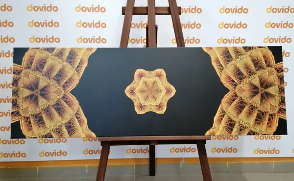 Obraz zaujímavá zlatá Mandala