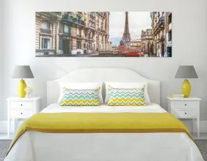 Obraz pohľad na Eiffelovu vežu z ulice Paríža