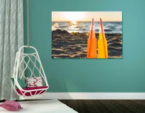 Obraz osviežujúci nápoj na pláži