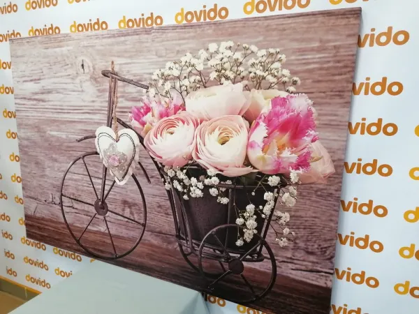 Obraz nádherné kvety vo vintage váze