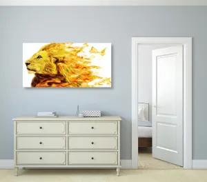 Obraz ohnivý lev