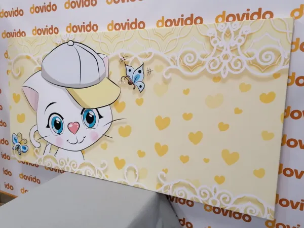 Obraz zvedavé mačiatko