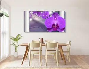 Obraz orchidea pri gréckych stĺpoch