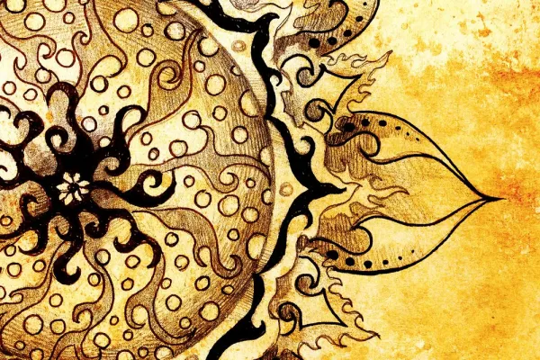 Obraz Mandala s vintage nádychom