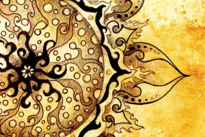Obraz Mandala s vintage nádychom