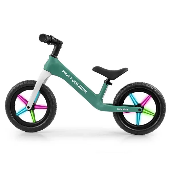 Detský balančný bicykel Milly Mally Ranger Flash Ocean