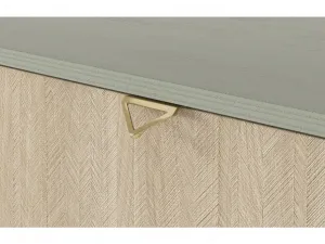ArtPS Obývacia stena TIMBER | béžová/zelená