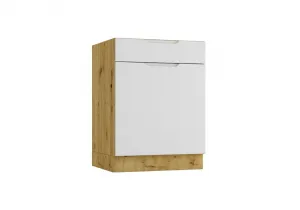 Artstolk Kuchynská linka ISABEL C | 200 cm dub artisan/sivá