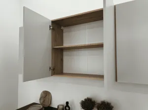 Artstolk Kuchynská linka ISABEL C | 200 cm dub artisan/sivá