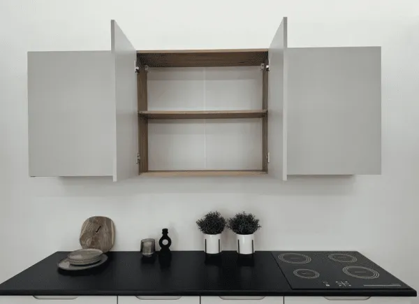 Artstolk Kuchynská linka ISABEL C | 200 cm dub artisan/sivá