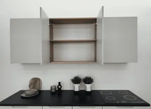 Artstolk Kuchynská linka ISABEL C | 200 cm dub artisan/sivá