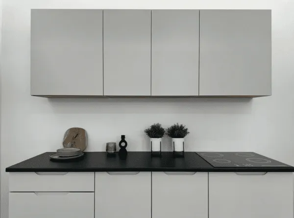 Artstolk Kuchynská linka ISABEL C | 200 cm dub artisan/sivá