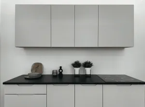 Artstolk Kuchynská linka ISABEL C | 200 cm dub artisan/sivá