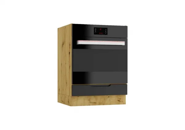 Artstolk Kuchynská linka ISABEL B | 200 cm dub artisan/čierna